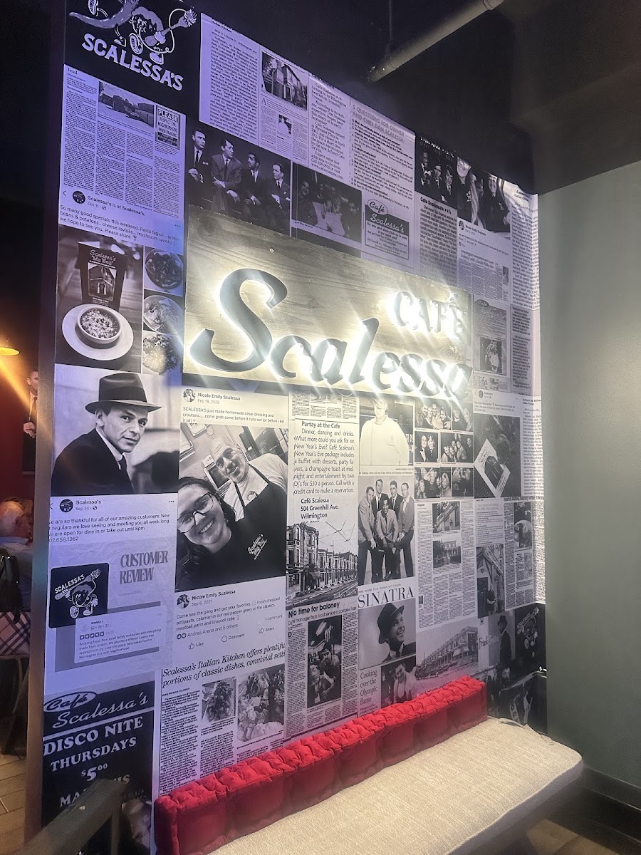 Cafe Scalessa menu board