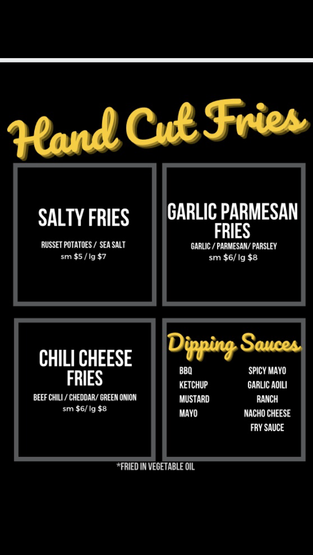 I Heart Hotdogs menu board