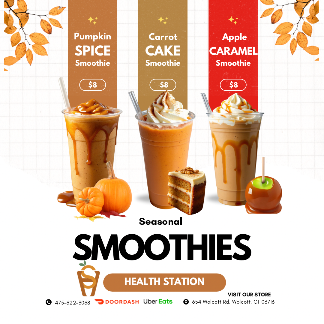 Health Station menu board