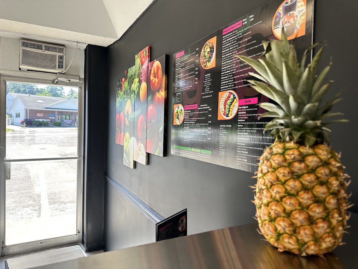 Health Station menu board