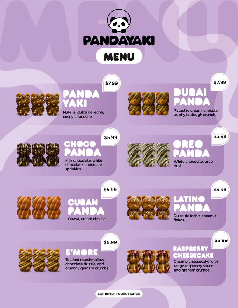 Pandayaki menu board