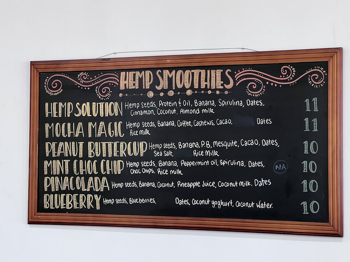 Boneless Cafe menu board