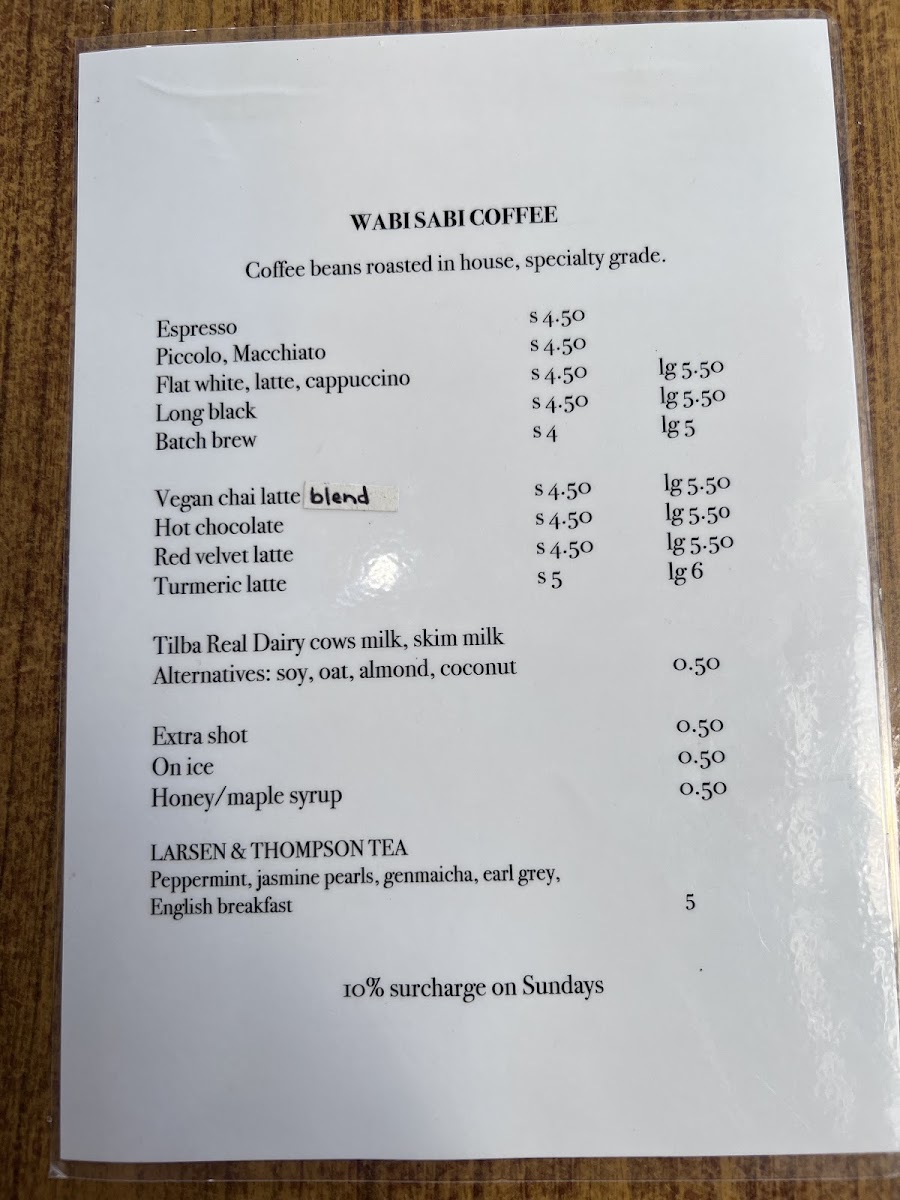 Boneless Cafe menu board
