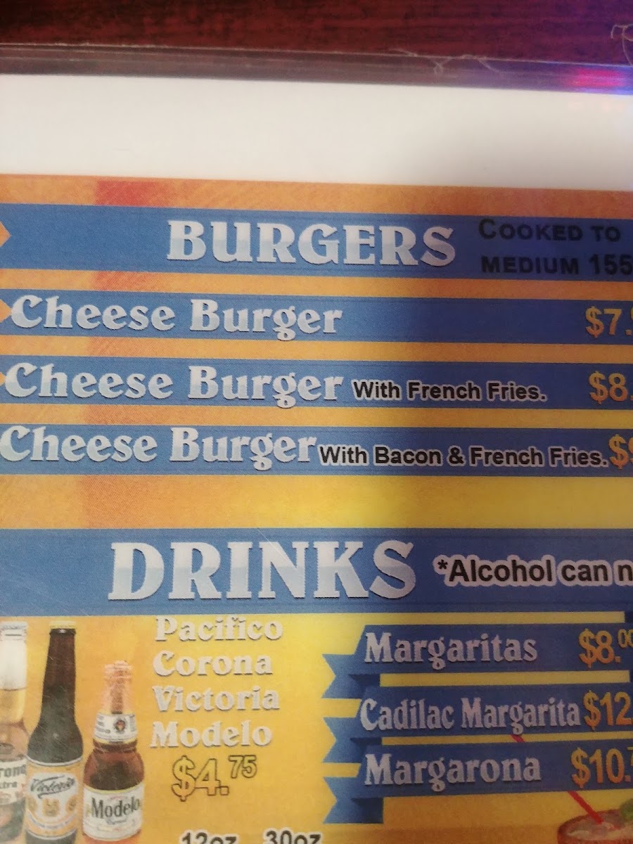 Taqueria Los Pepitos Locos menu board