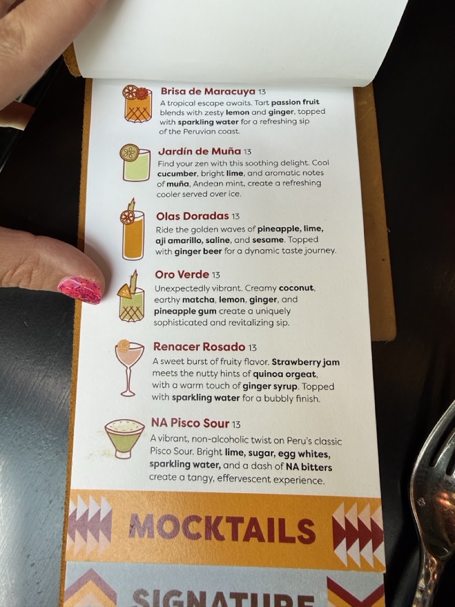 Lucuma Kitchen and Bar menu board