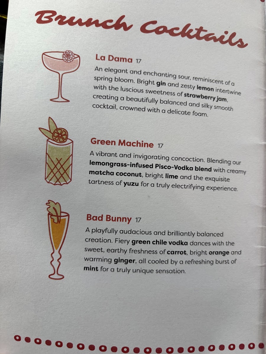 Lucuma Kitchen and Bar menu board