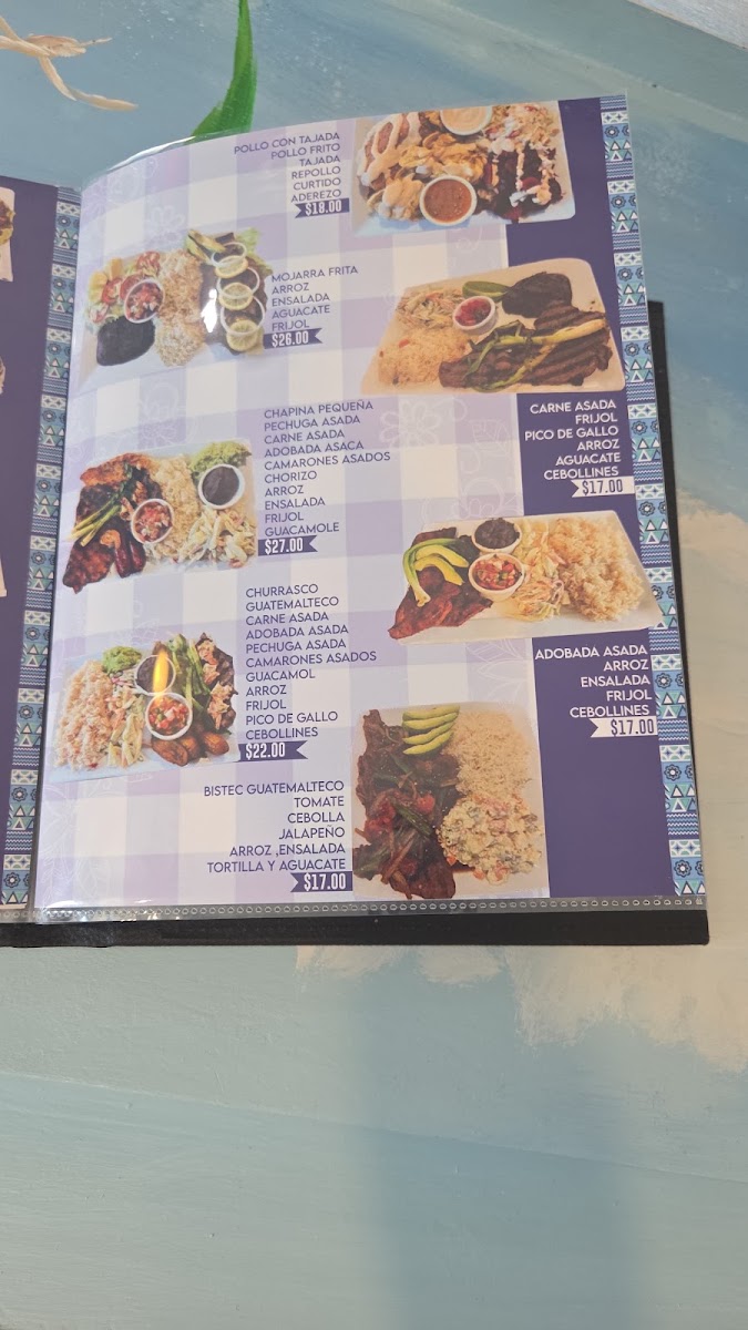 La Lupita Restaurant & Deli menu board
