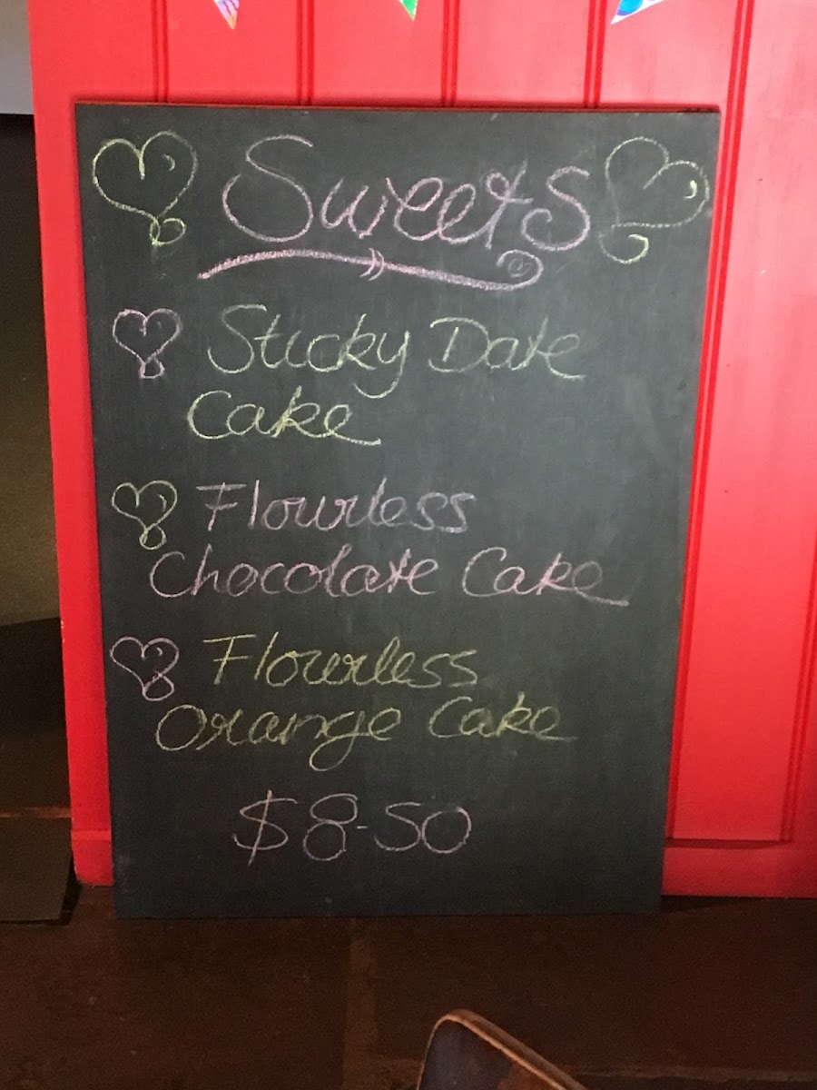 Heart 'n Soul Cafe menu board