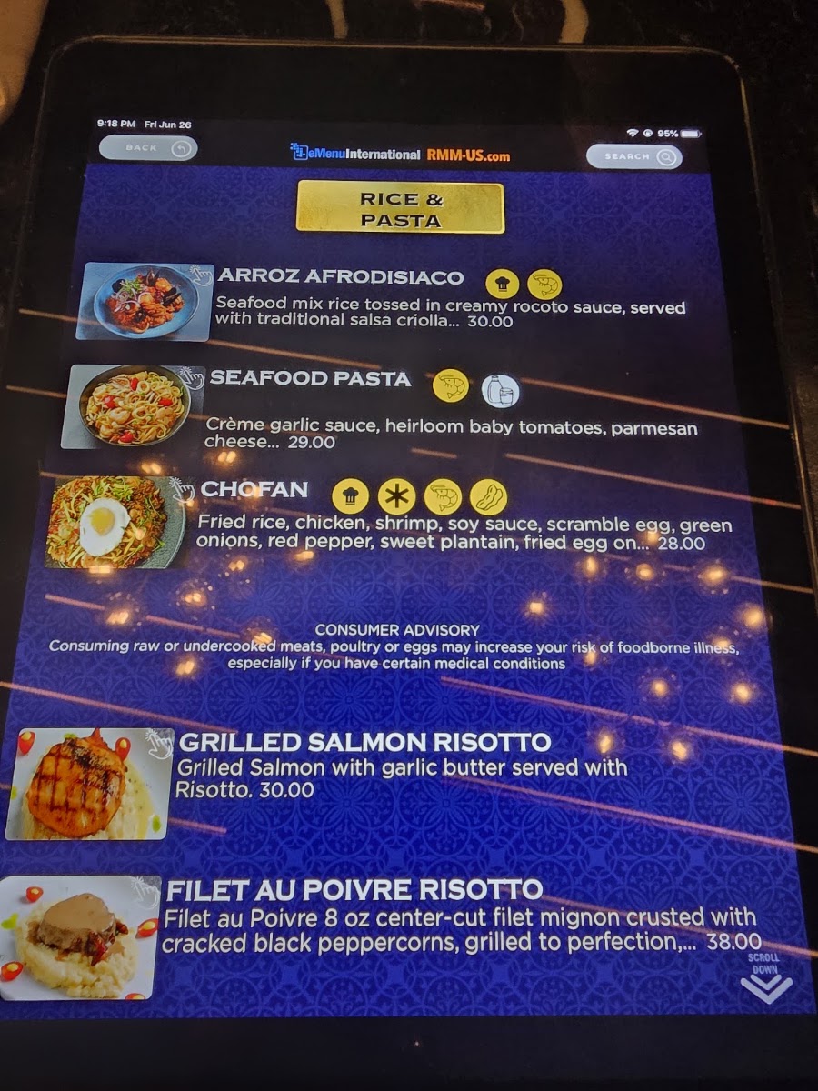 Mamazzita Gastrobar menu board