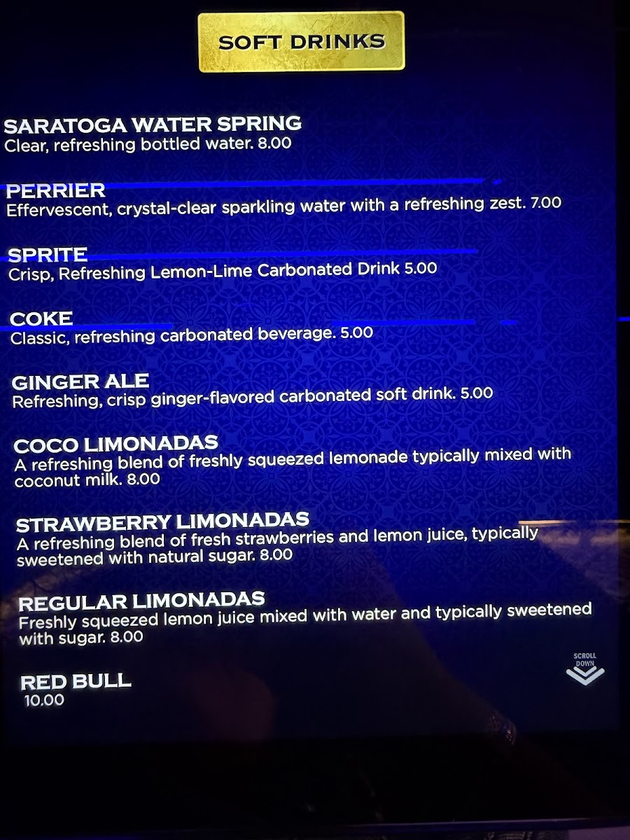 Mamazzita Gastrobar menu board