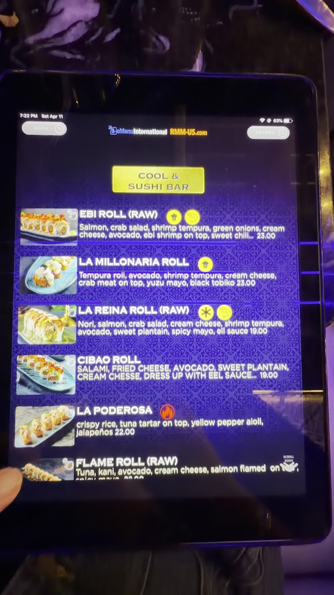 Mamazzita Gastrobar menu board