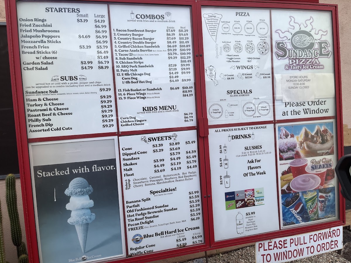 Tasty menu board