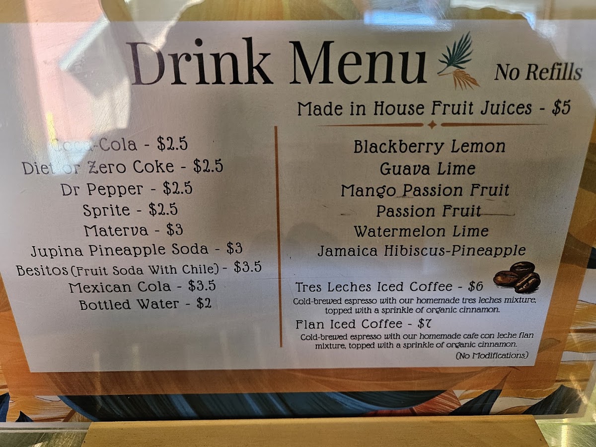 Roll-In Cuban menu board