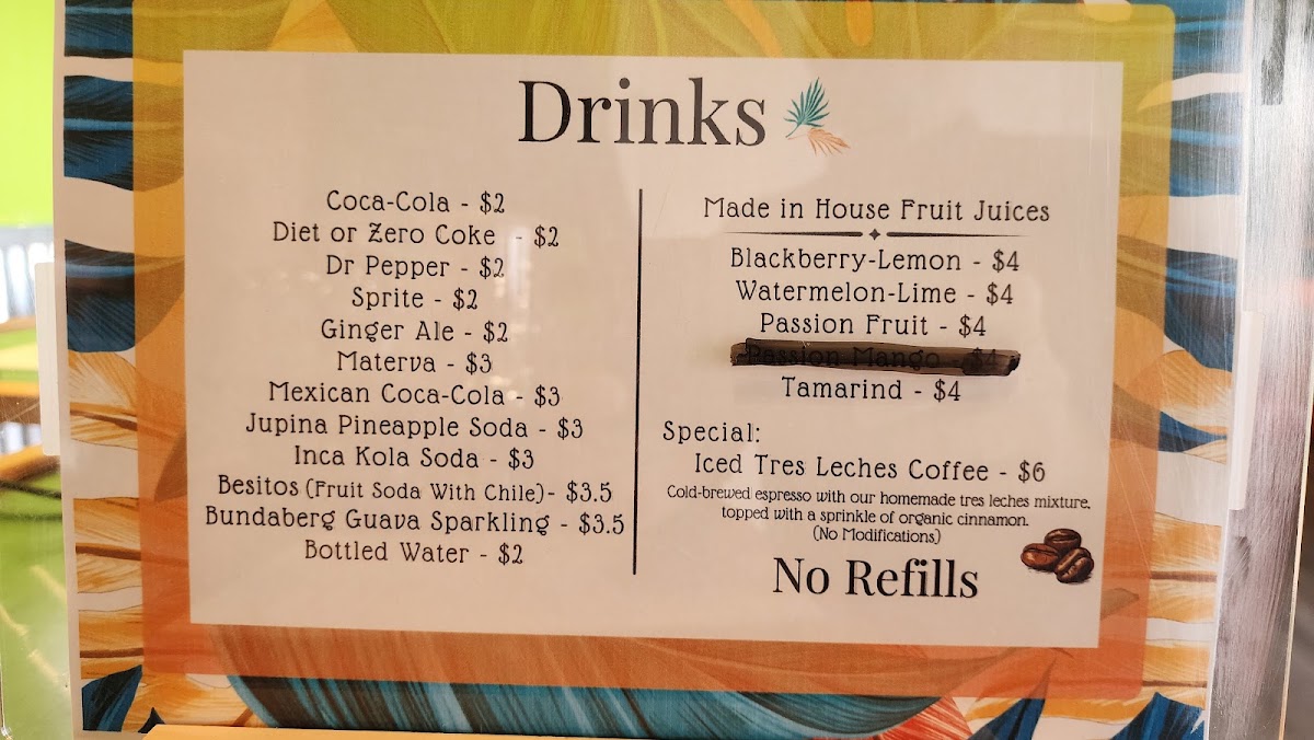 Roll-In Cuban menu board