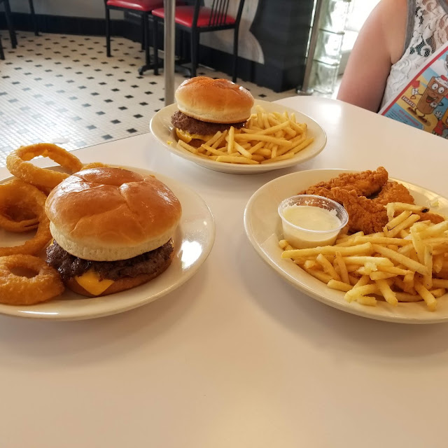 Steak Burgers and Fries