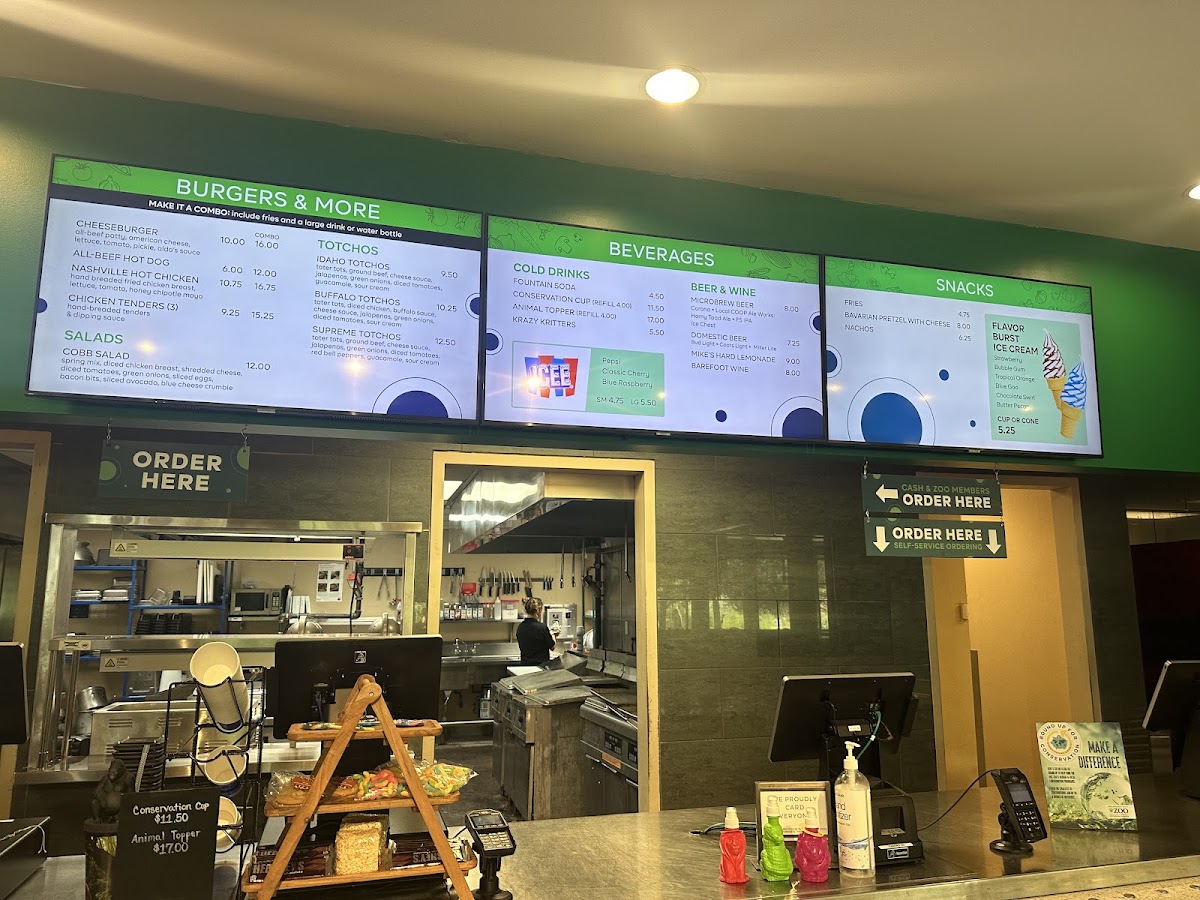 Canopy Café menu board