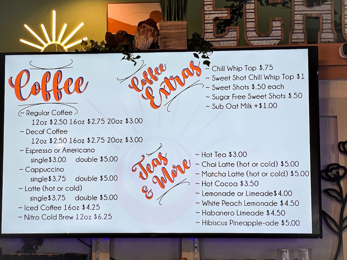 Echo Rise & Shine menu board