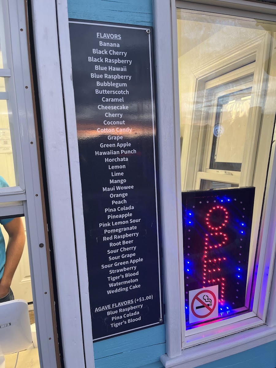Snoasis menu board