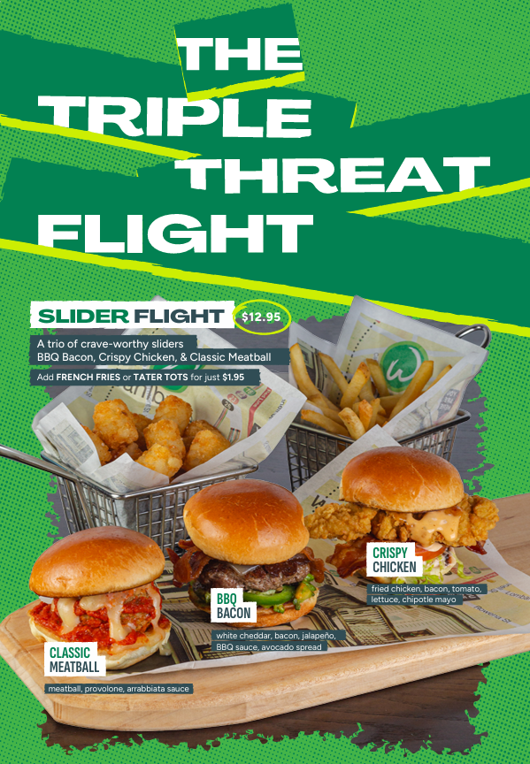 Wahlburgers menu board