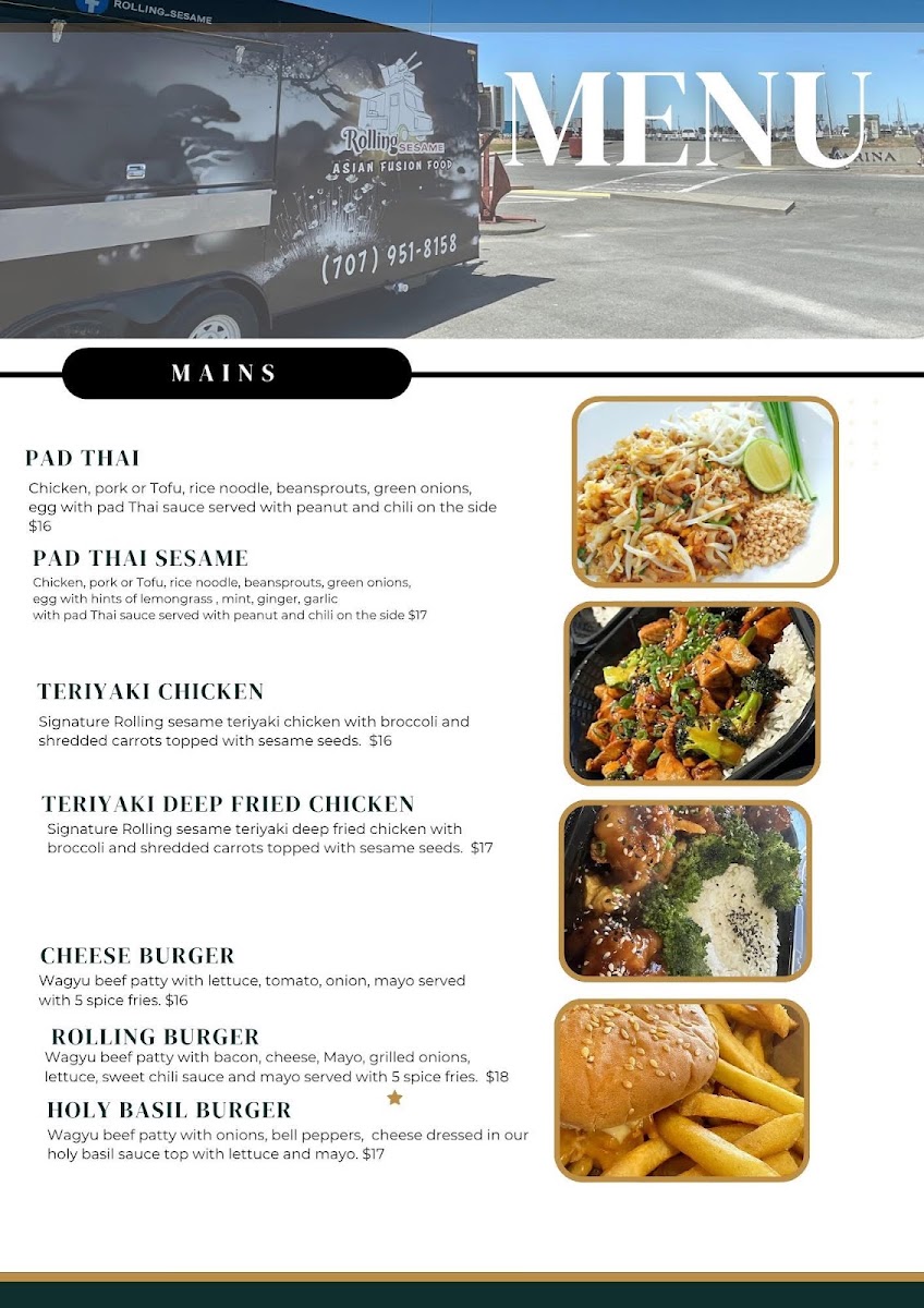 Rolling Sesame menu board