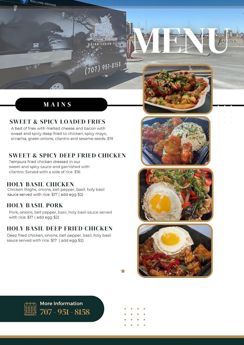 Rolling Sesame menu board
