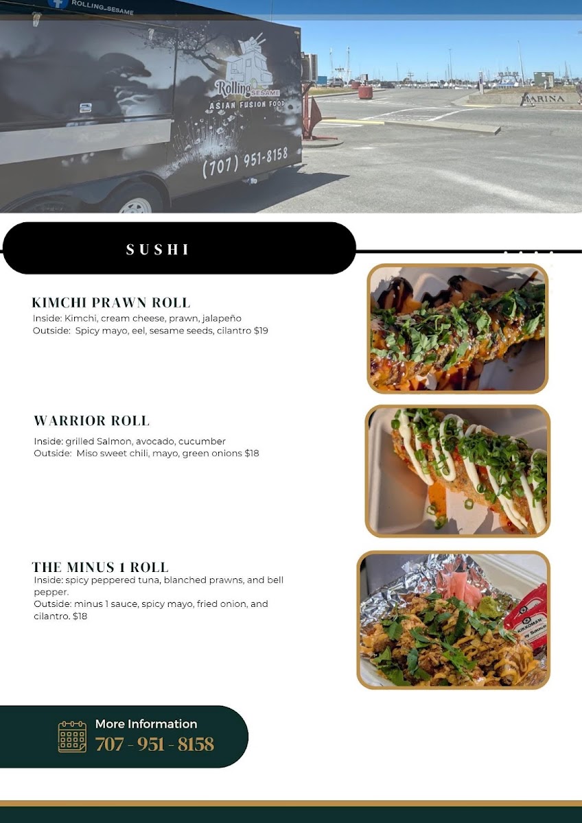 Rolling Sesame menu board