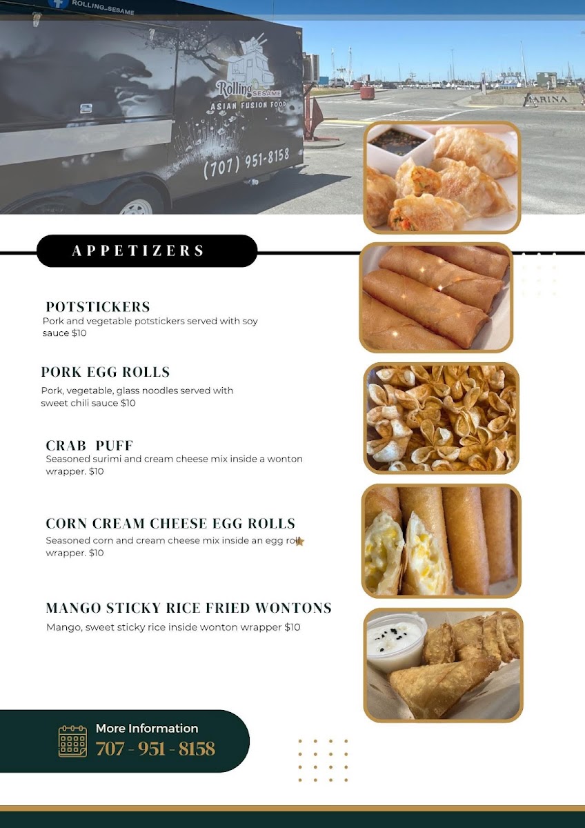 Rolling Sesame menu board