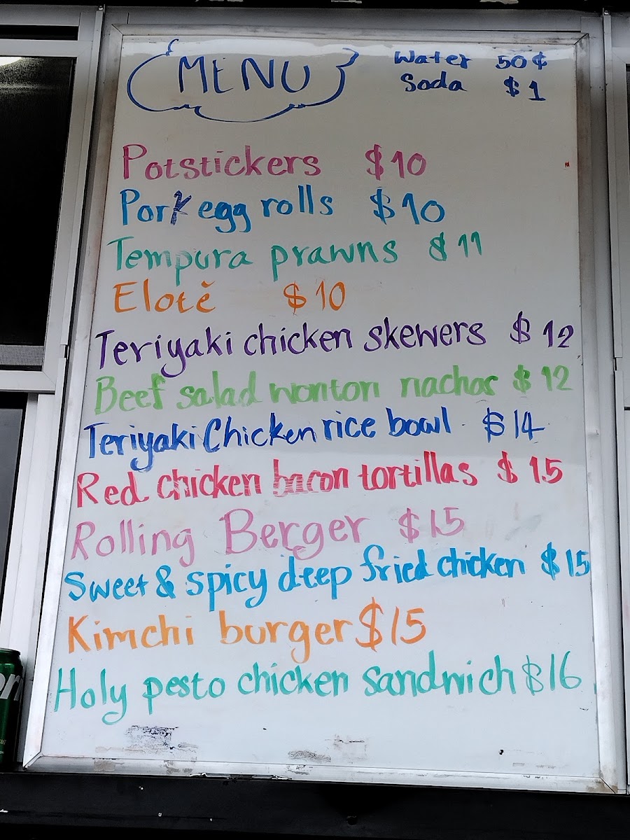 Rolling Sesame menu board