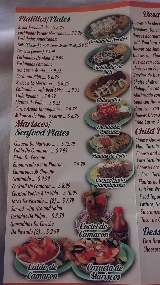 Mexico Lindo Sabroso menu board