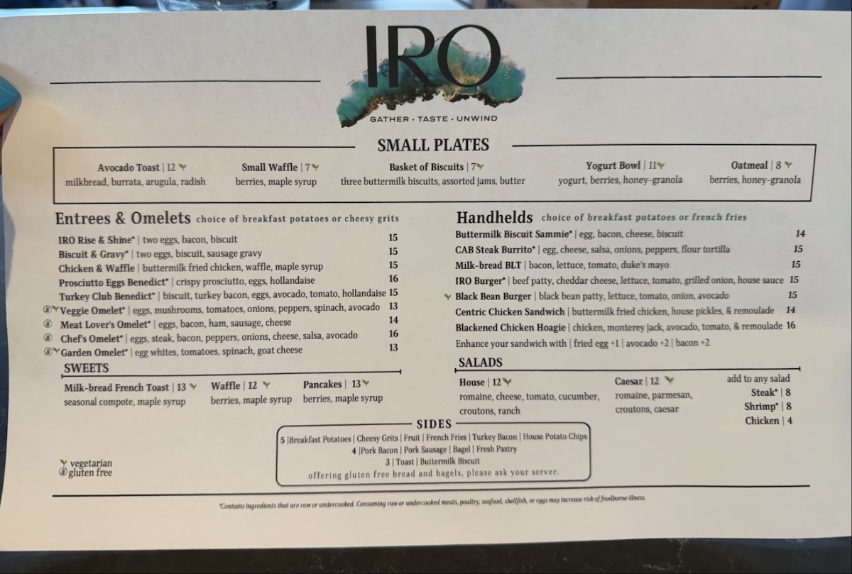 IRO SouthPark menu board