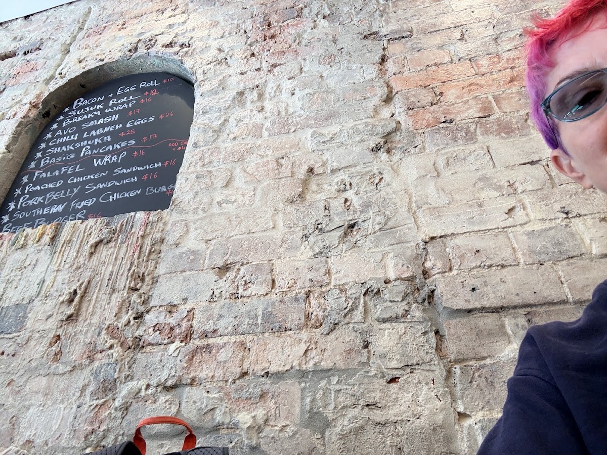 Basiq Cafe menu board