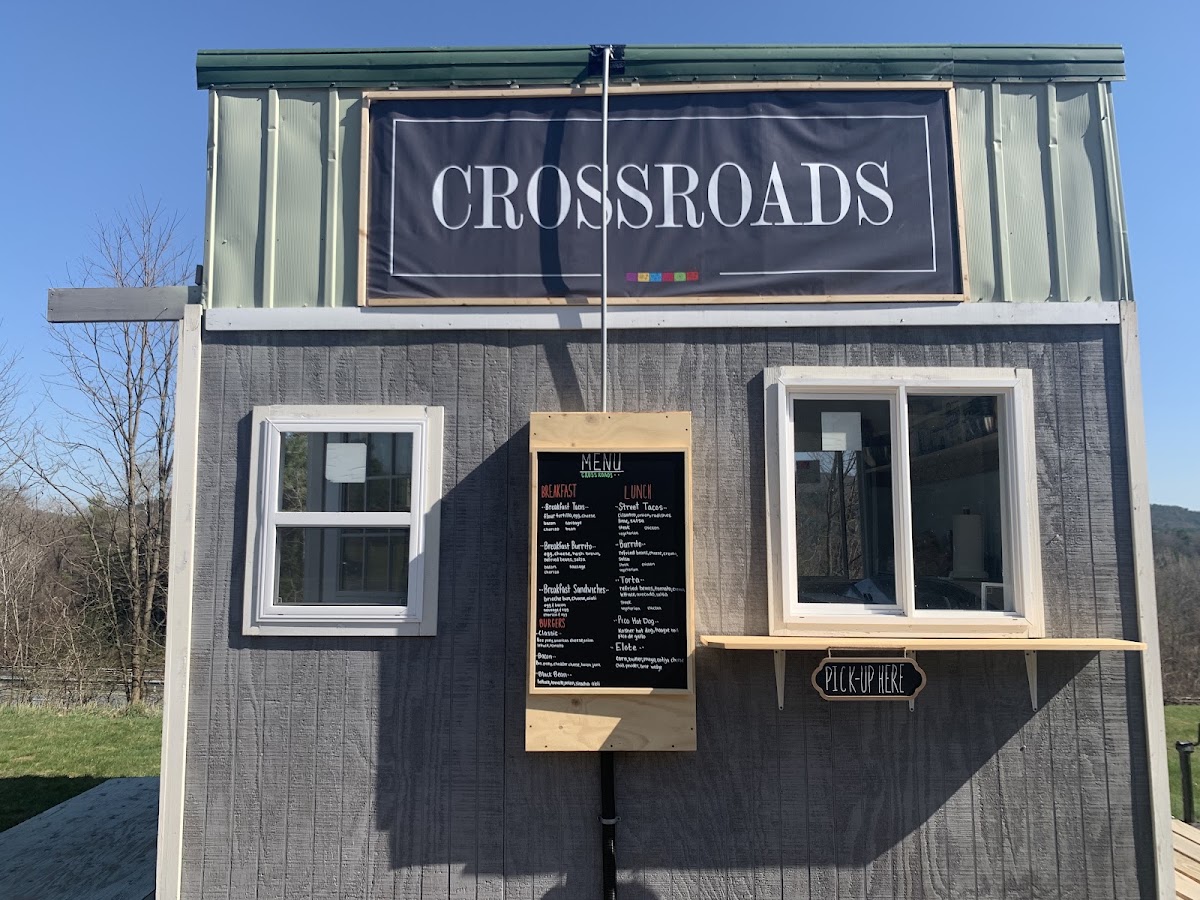 Crossroads Food Trailer menu board