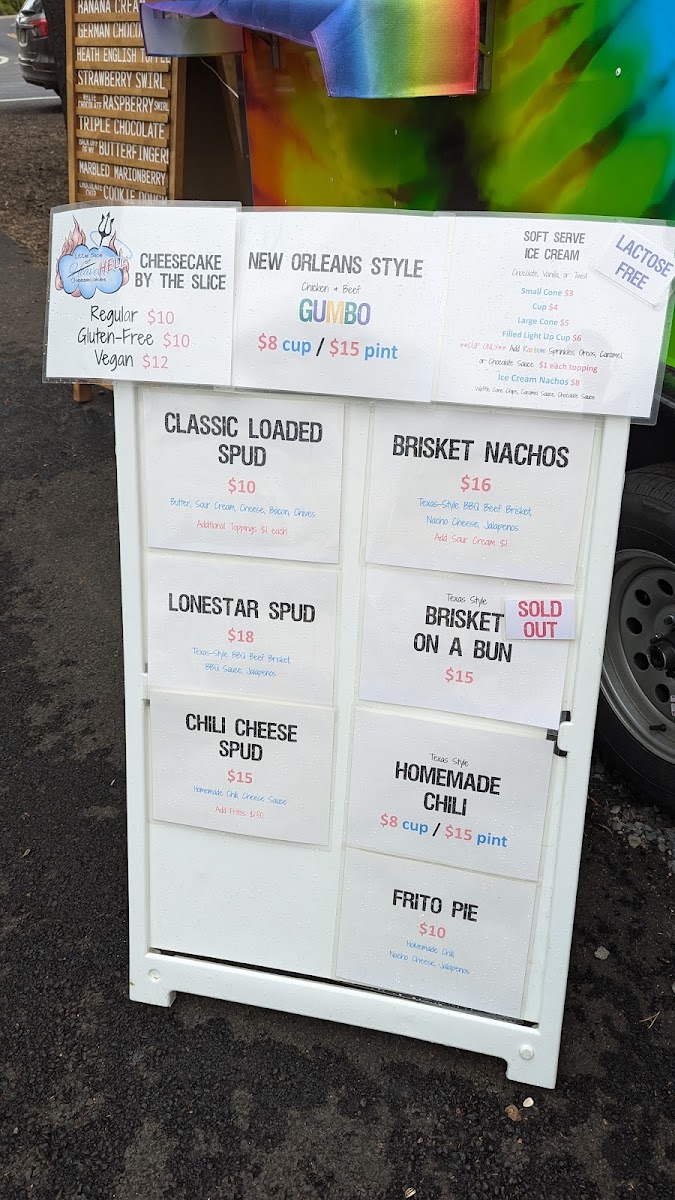 Century Commons Taps & Trucks menu board