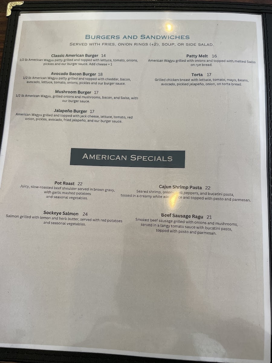 PRADO MEXICAN FUSION menu board