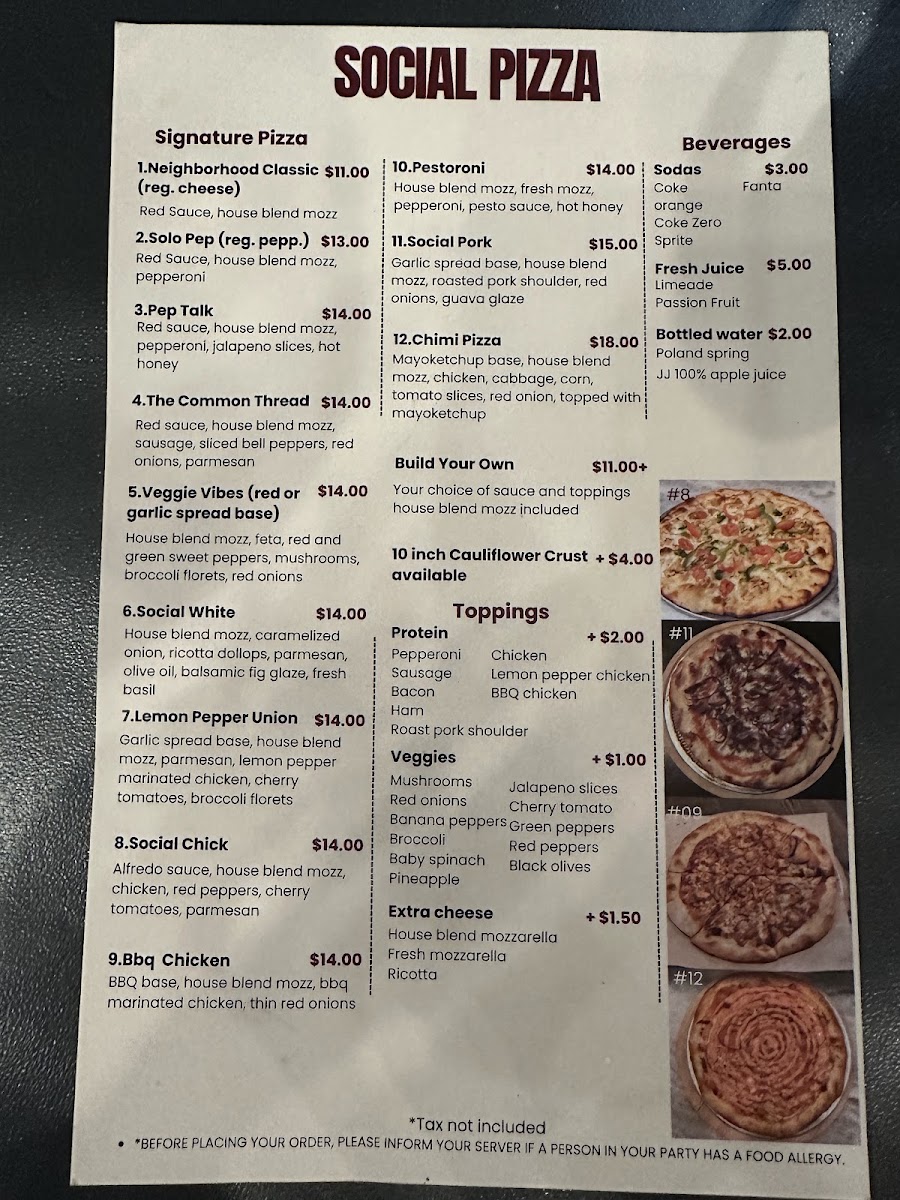 CAFETERIA Food Hall menu board