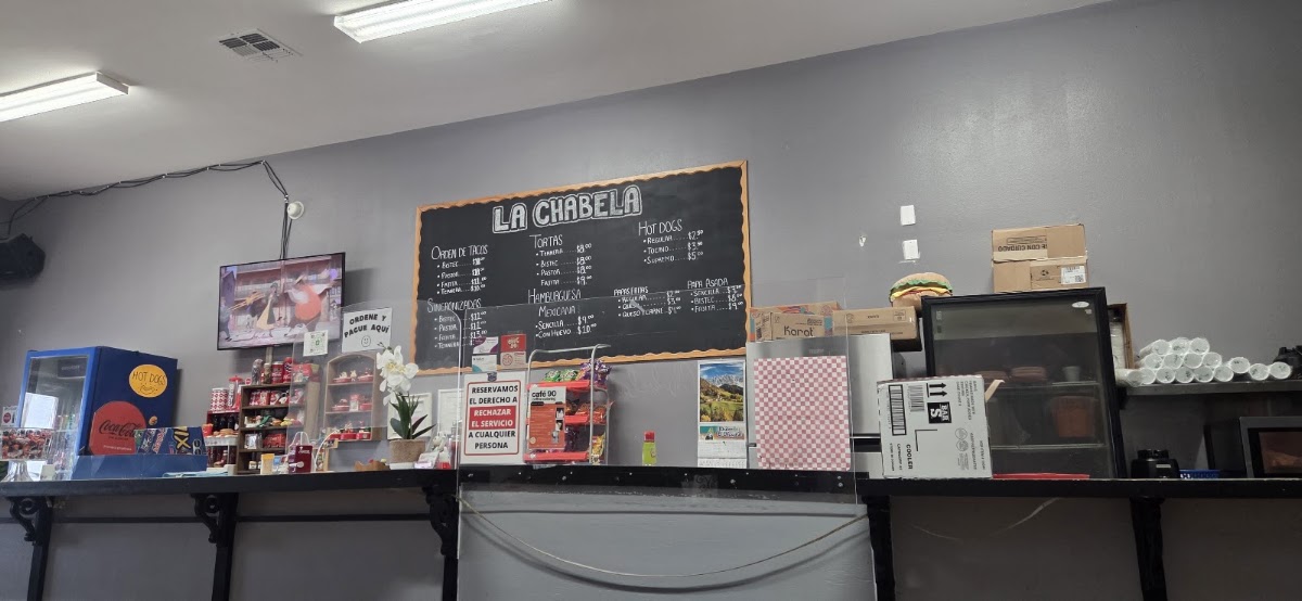 La Chabela menu board