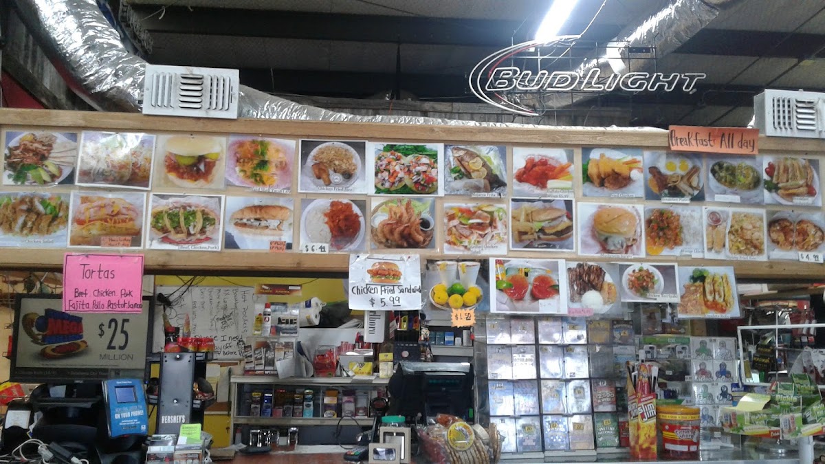 Gilbert's Food and Beer menu board