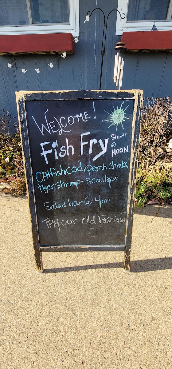 The Farmhouse Restaurant and Bar menu board