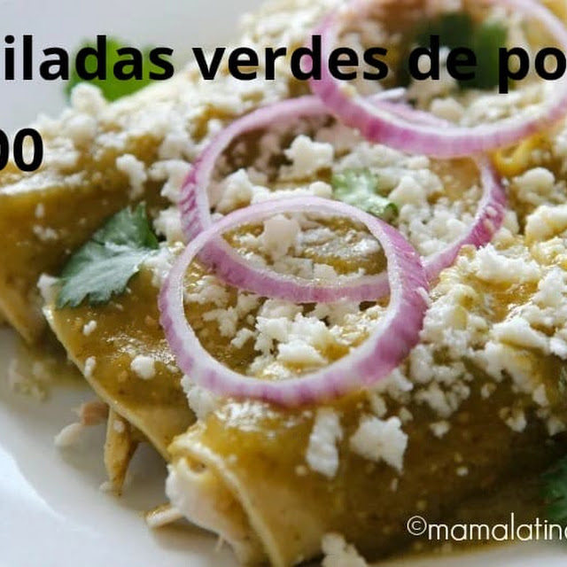 Enchiladas Verdes de Pollo