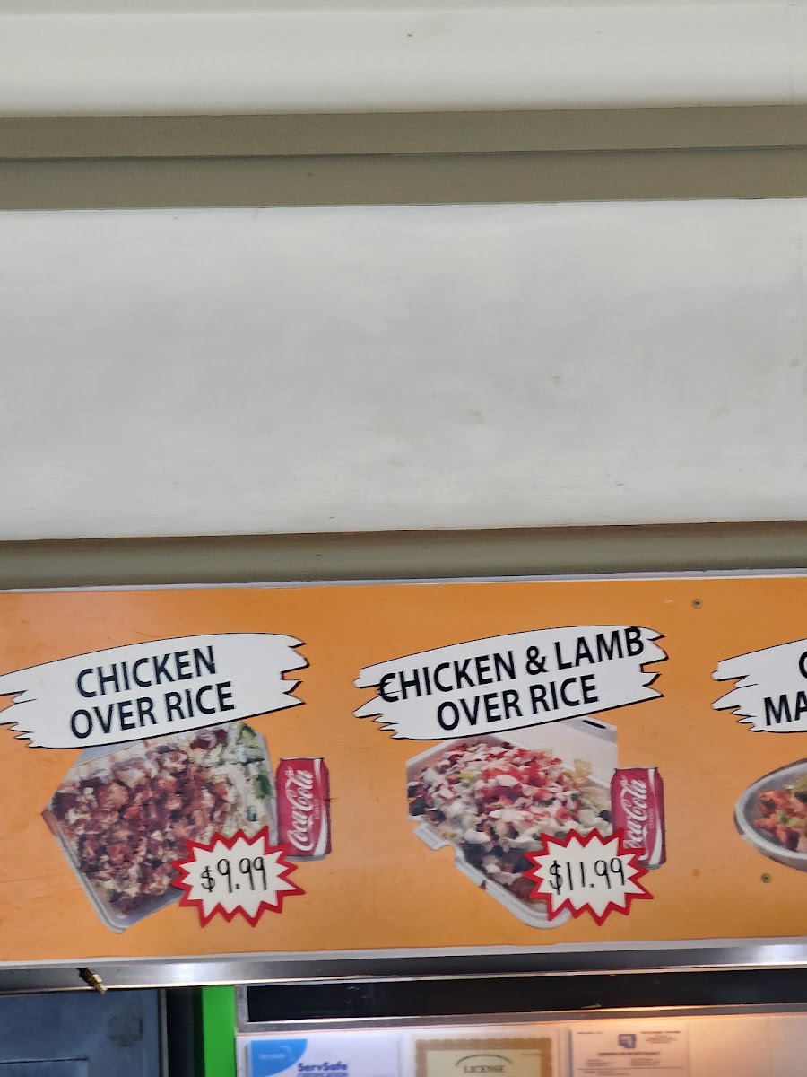 Dilshad Halal Cuisine menu board