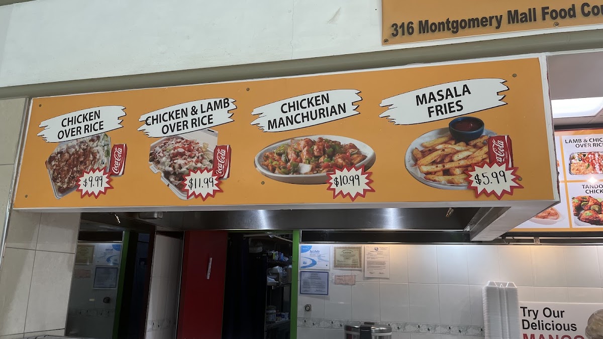 Dilshad Halal Cuisine menu board