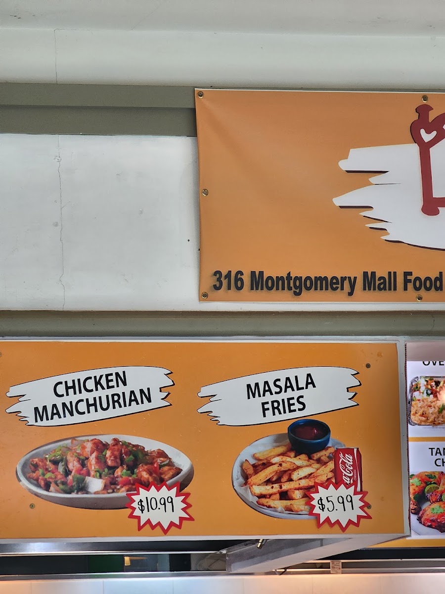 Dilshad Halal Cuisine menu board