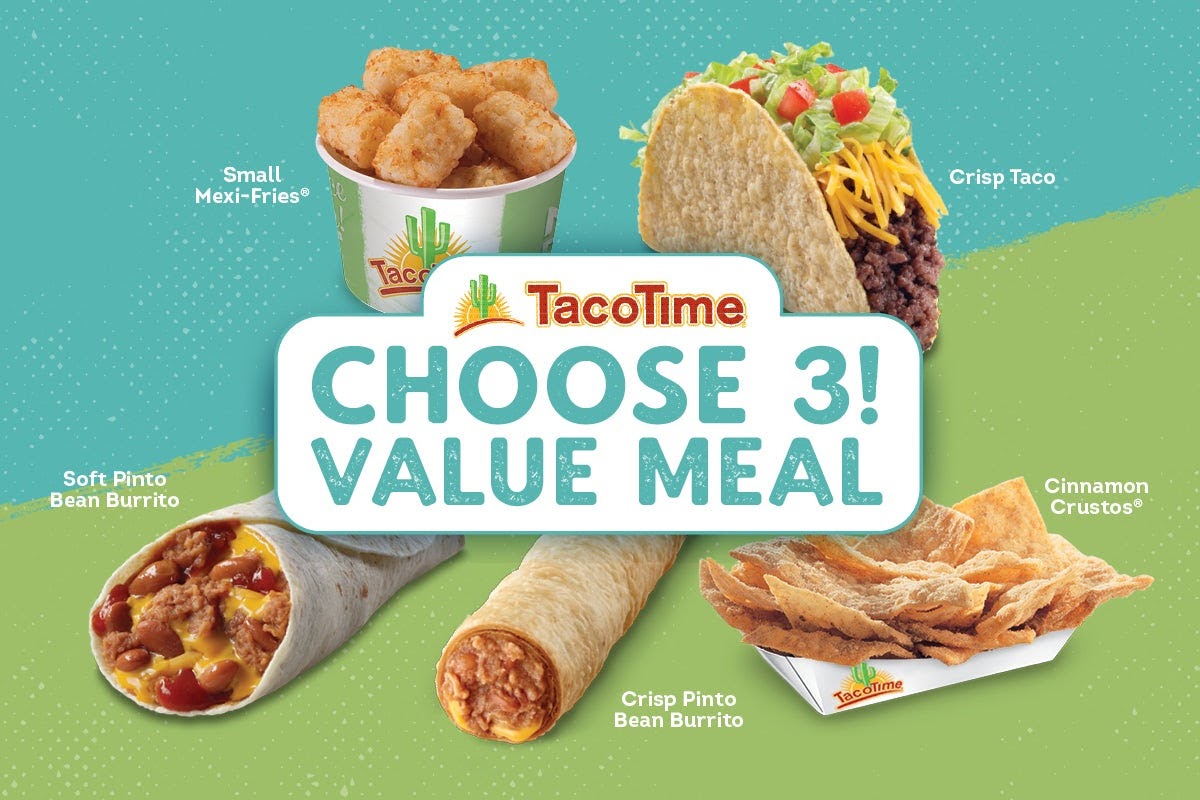 Taco Time menu board