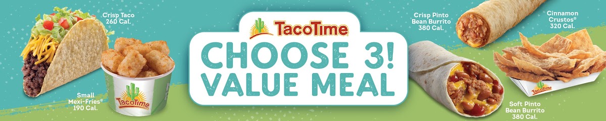 Taco Time menu board
