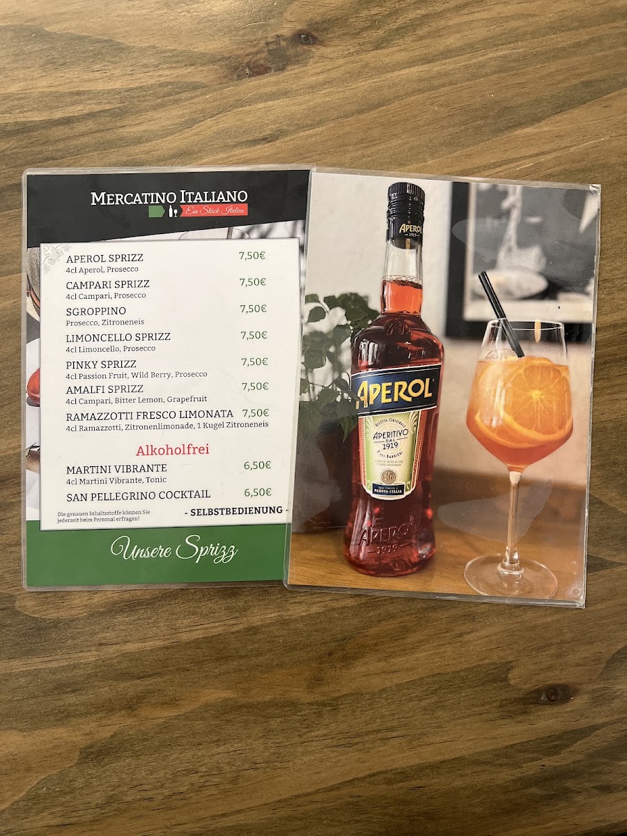 Mercatino Italiano menu board
