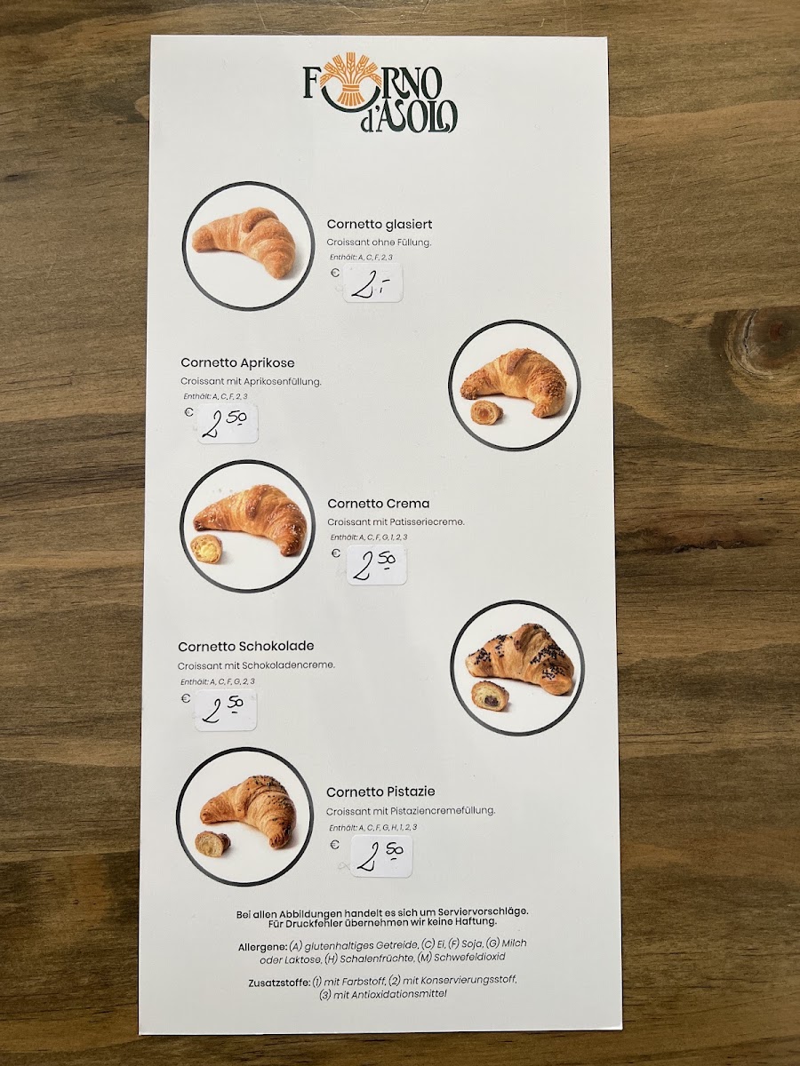 Mercatino Italiano menu board