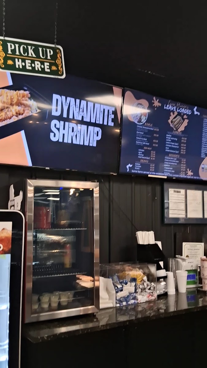 Loaded menu board