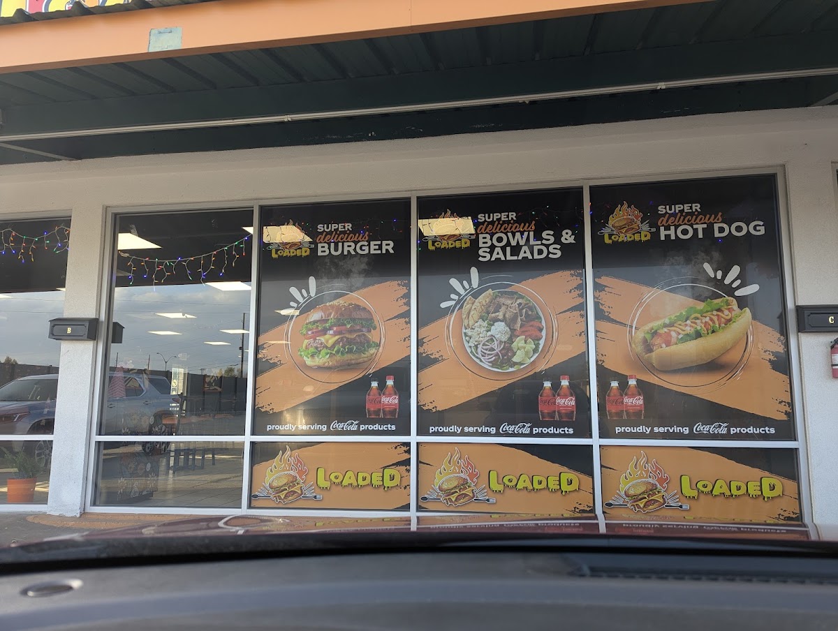 Loaded menu board