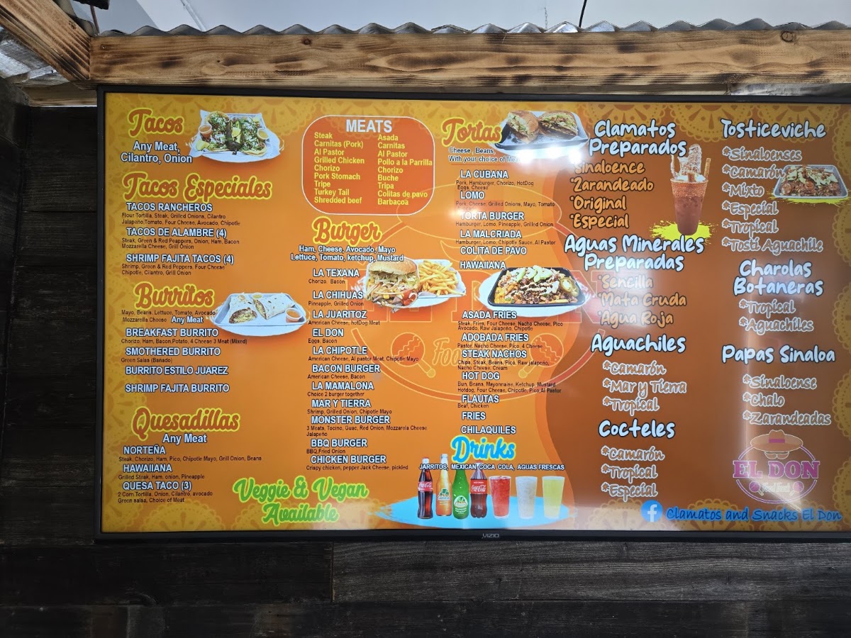 FoodTruckElDon menu board