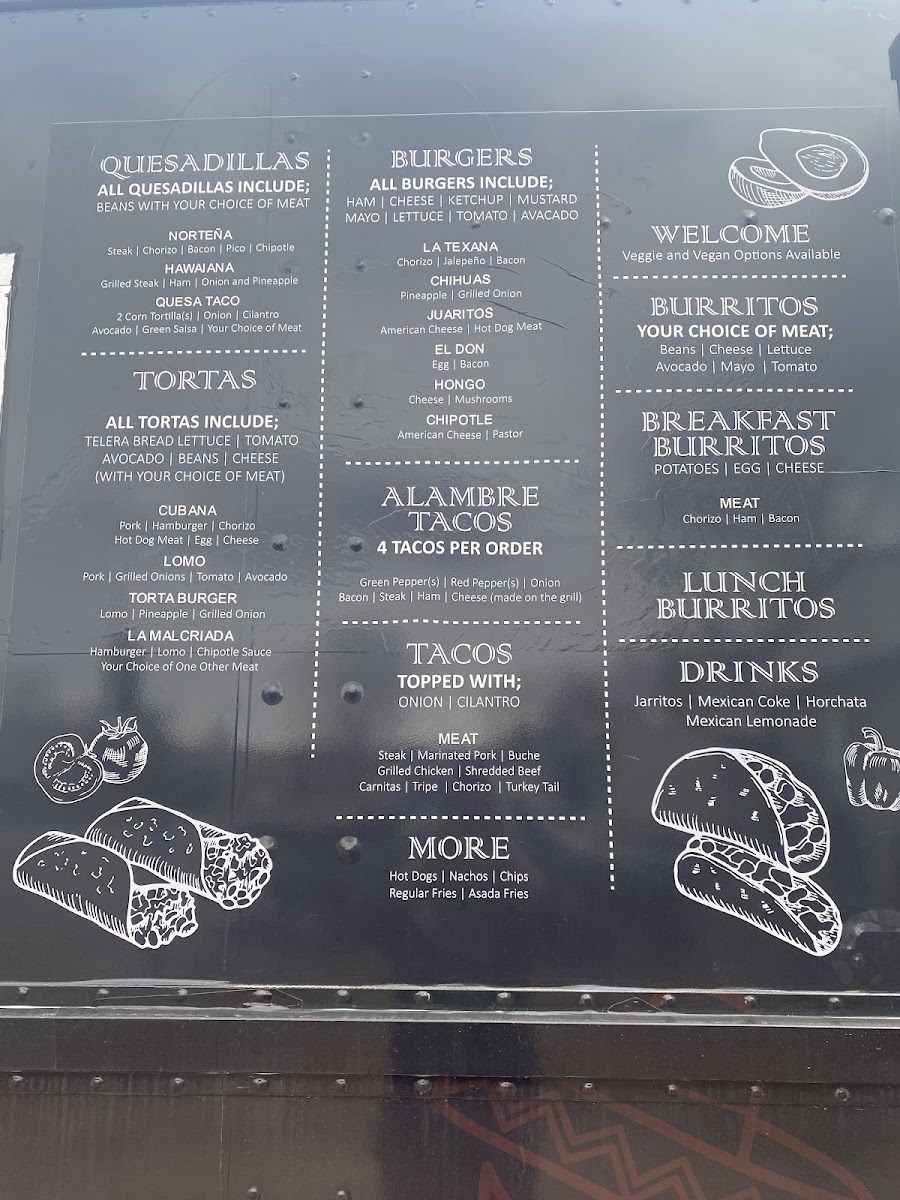 FoodTruckElDon menu board